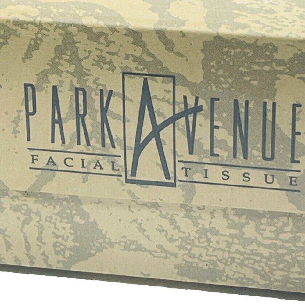 Park Avenue Vintage NOS Facial Tissue Box Of 100 2-ply Made USA
